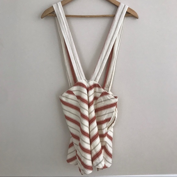 Urban Outfitters Maisy Striped Shortall Overall - Picture 8 of 8